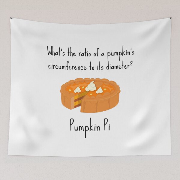 Item preview, Pumpkin Pi Joke designed and sold by Sci-Ninja-Blog.