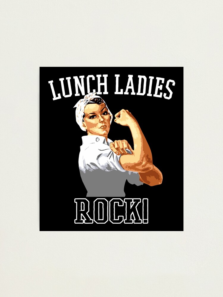 013707 Lunch Ladies Rock Cafeteria Worker Funny Lunch Lady Png