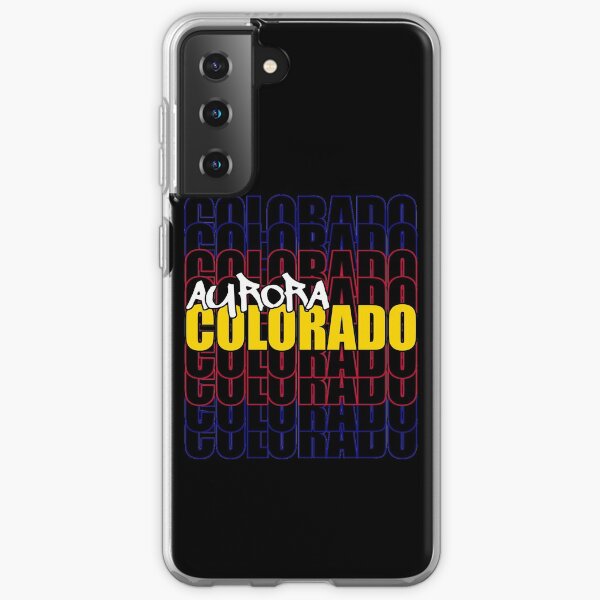 Aurora Colorado State Flag Typography Samsung Galaxy Soft Case