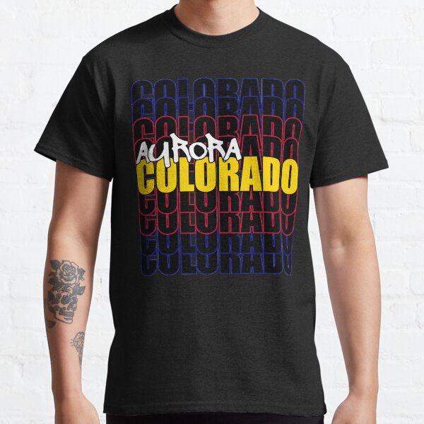 Aurora Colorado State Flag Typography Classic T-Shirt