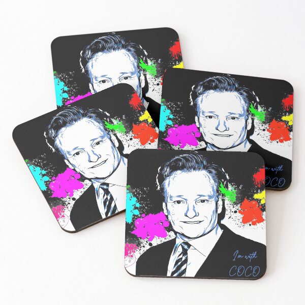 Item preview, conan o'brien colorful poster designed and sold by MXanwar.