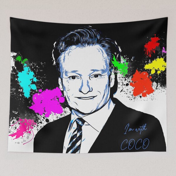 Item preview, conan o'brien colorful poster designed and sold by MXanwar.