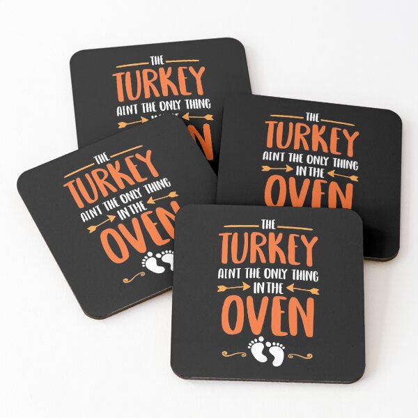 Item preview, The Turkey Aint The Only Thing In The Oven Baby Announcement designed and sold by fried1982.