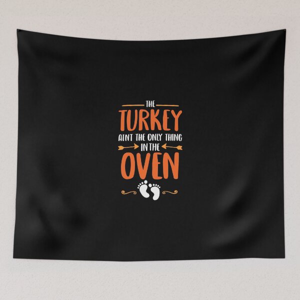 Item preview, The Turkey Aint The Only Thing In The Oven Baby Announcement designed and sold by fried1982.
