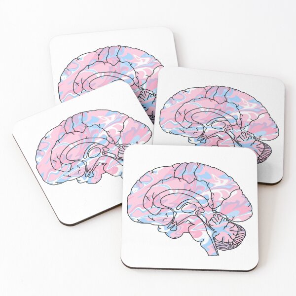 Item preview, Pink Blue Purple Tie Dye Brain  designed and sold by Katherine Winner.