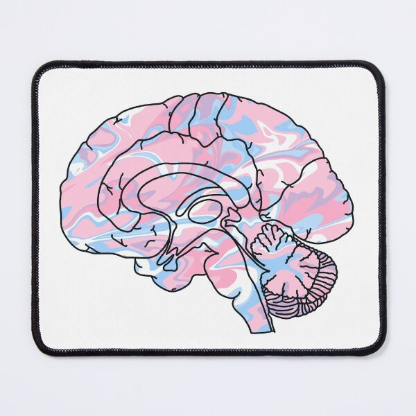 Item preview, Pink Blue Purple Tie Dye Brain  designed and sold by Katherine Winner.