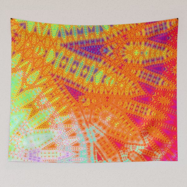 Artikelvorschau, Neon-Batik (Sonnenuntergang) entworfen und verkauft von Mandala Of Life.