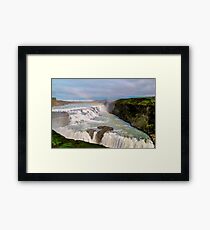 Rainbow over Gulfoss Framed Print