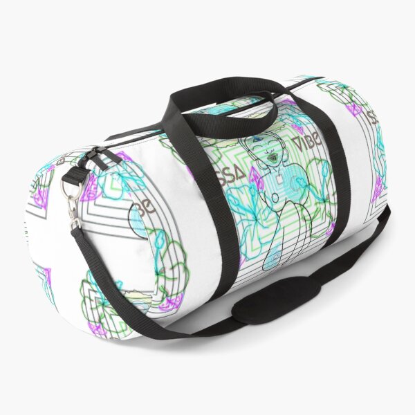 Item preview, Psychedelic Issa Vibe Spacey Earth Girl (white bg, green and pink variation) designed and sold by VantaTheArtist.