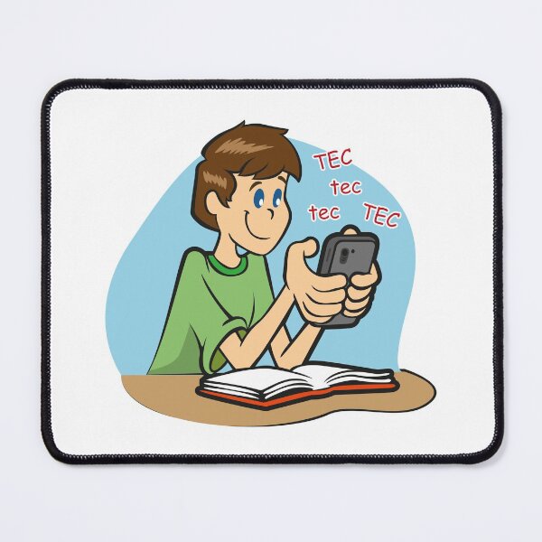 Item preview, Student using smartphone during class . Ideal for educational and training materials designed and sold by LucianoCosmo.
