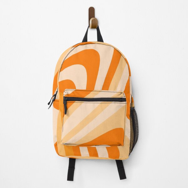 Item preview, Orange and Cream Abstract Liquid Grooves designed and sold by patternsoup.