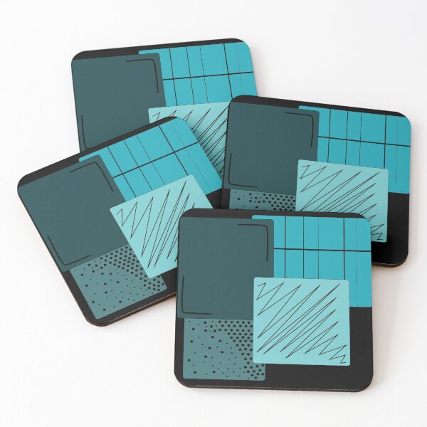 Item preview, Teal Squares  designed and sold by vilo99.