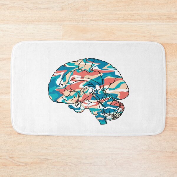 Item preview, Red Green Blue Tie Dye Brain  designed and sold by Katherine Winner.