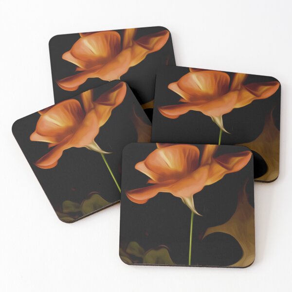 Item preview, Orange Rose at Night designed and sold by fatenanwar.