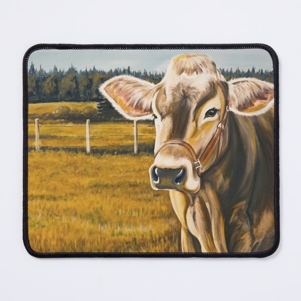 Item preview, Gretchen, protrait of a Brown Swiss Cow designed and sold by Lori Clough.