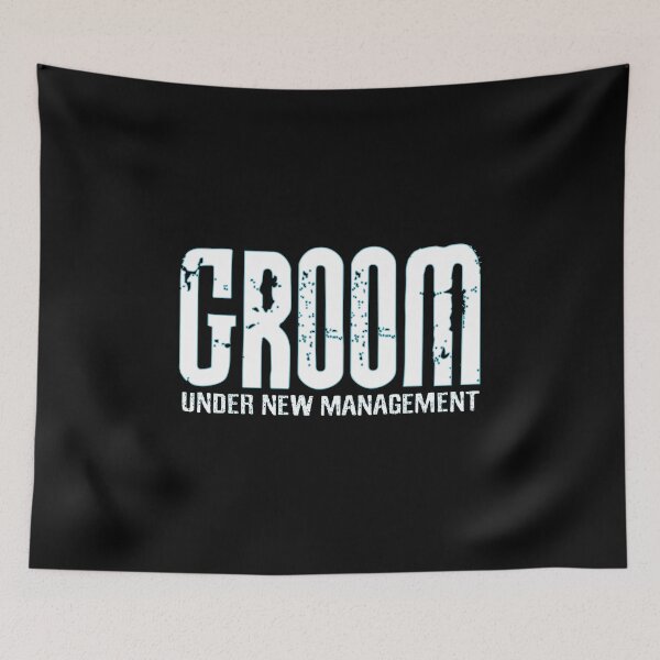 Item preview, Groom Under New Management Bachelor Party, Engagement Wedding Announcement designed and sold by Merchking1.
