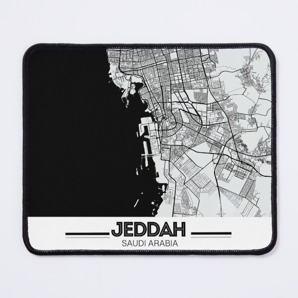 Item preview, Jeddah Sandi Arabia -map designed and sold by NADDONA.