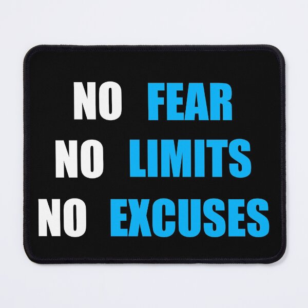 Item preview, No Fear No Limit No Excuses designed and sold by DMJPRINT.