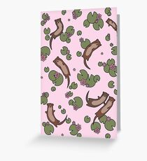 Cute Otters Greeting Card