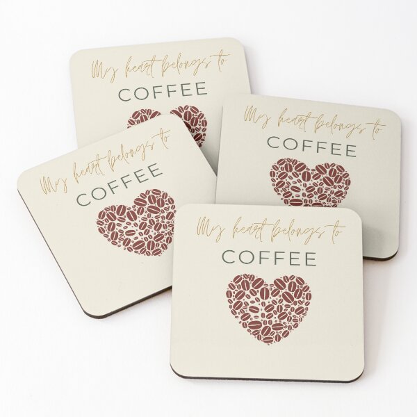 Item preview, My Heart Belongs to Coffee designed and sold by adayla-design.