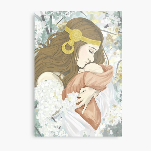 Mother and Child Metal Print