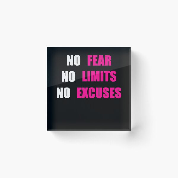 Item preview,  No Fear No Limit No Excuses designed and sold by DMJPRINT.