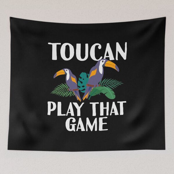 Item preview, Toucan Play That Game Funny Toucan Pun With Tropical Flowers designed and sold by Merchking1.