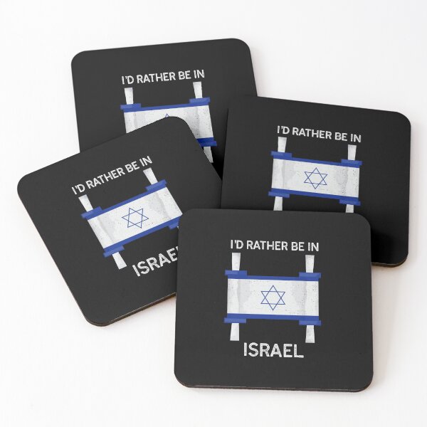 Item preview, I'D Rather Be In Israel Funny Israel Flag Souvenir designed and sold by himatre.
