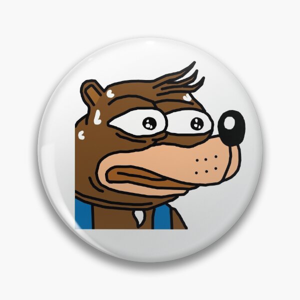 Item preview, Banjo Kazooie Sticker monkaS Feeling Nervous Anxious Pepe Meme designed and sold by esperramuh.