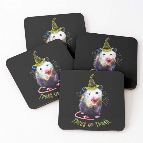 Item preview, Treat or trash Halloween possum designed and sold by saf-saf.