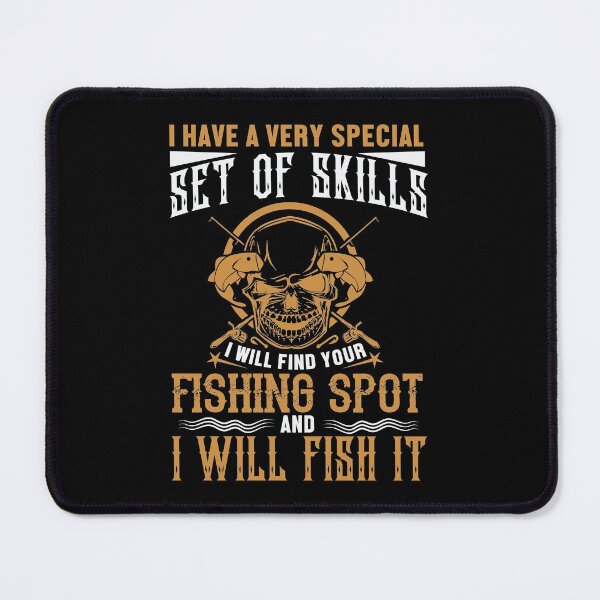 Item preview, Fishing Spot Skills Skull Smile designed and sold by mostanesta.