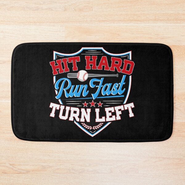 Item preview, Funny Hit Hard Run Fast Turn Left Baseball Position Sports Athlete Pitchers Catchers designed and sold by Merchking1.