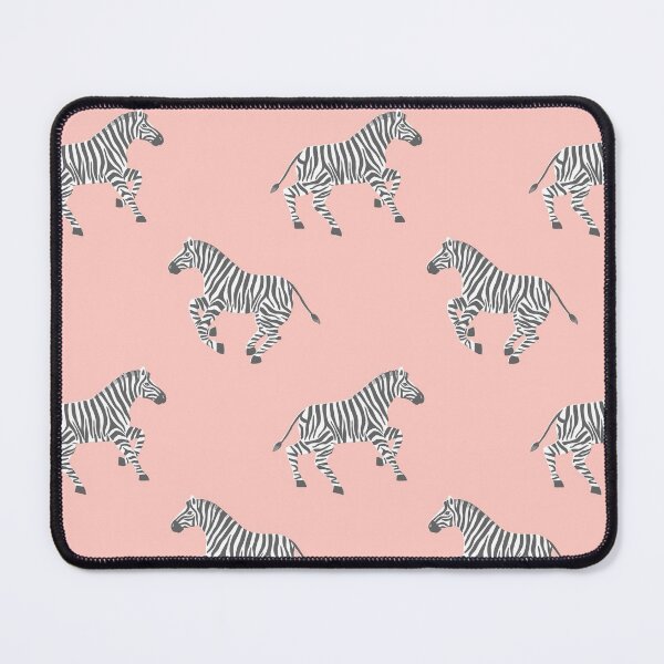 Item preview, Galloping Zebras on Pink designed and sold by latheandquill.