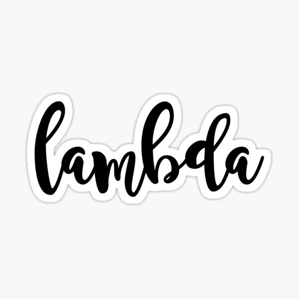lambda Sticker