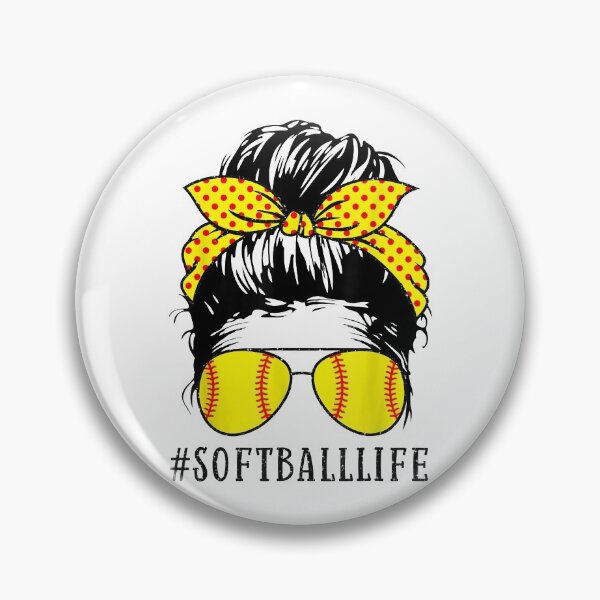 Item preview, Mom Life Softball Baseball Mom Mothers Day Messy Bun Womens designed and sold by vastscreen.