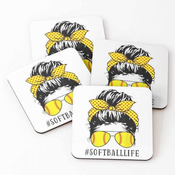 Item preview, Mom Life Softball Baseball Mom Mothers Day Messy Bun Womens designed and sold by vastscreen.