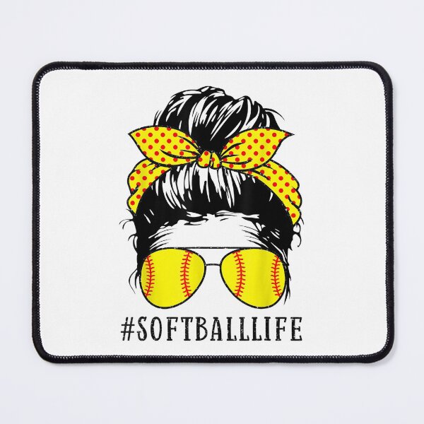 Item preview, Mom Life Softball Baseball Mom Mothers Day Messy Bun Womens designed and sold by vastscreen.