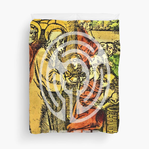 Be Fed Spiritually (Religious Art) Duvet Cover