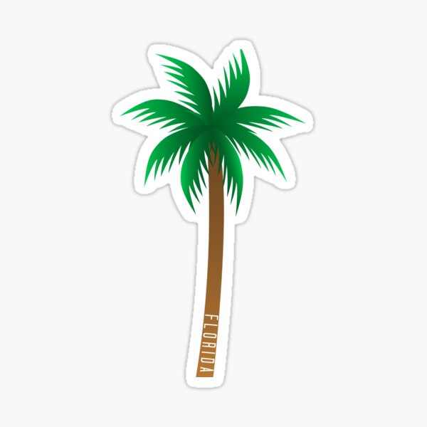 Florida Palm Tree Sticker