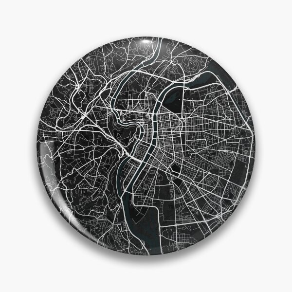Item preview, Lyon City Map of France - Dark designed and sold by deMAP.