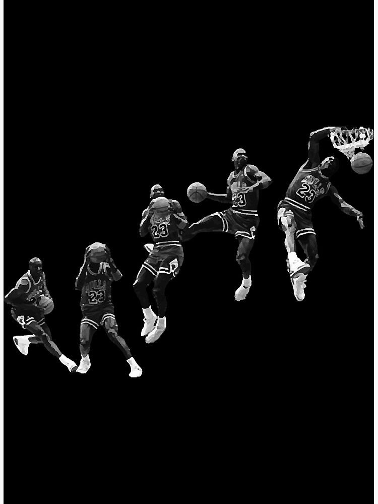 Discover Michael Jordan Motion Premium Matte Vertical Poster