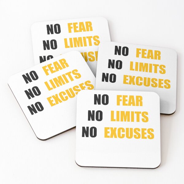 Item preview,  No Fear No Limit No Excuses designed and sold by DMJPRINT.