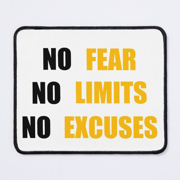 Item preview,  No Fear No Limit No Excuses designed and sold by DMJPRINT.