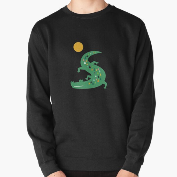 Blues Leaves Pullover Sweatshirt