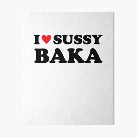 SUSSY BAKA | MEME | with smiley face | Art Board Print