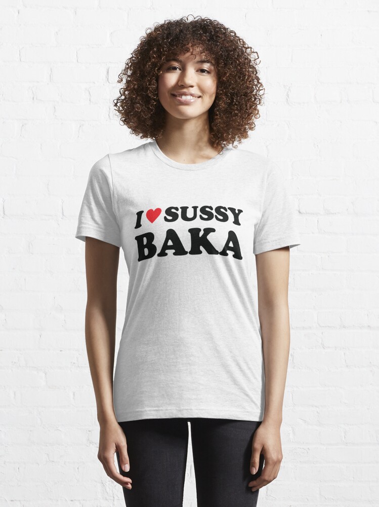  I Love Sussy Baka Heart Funny Meme Ur Such A Sussy Baka  Sweatshirt : Clothing, Shoes & Jewelry