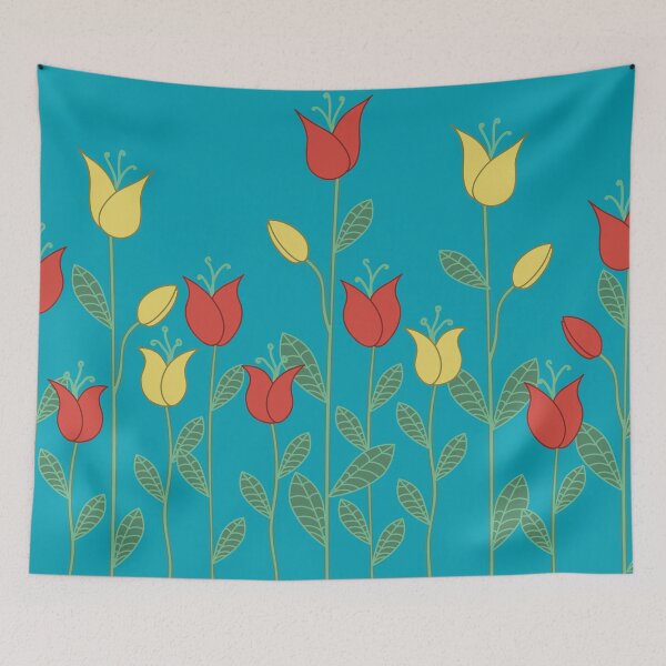 Item preview, Orange and Gold Flowers designed and sold by Cat Calhoun.