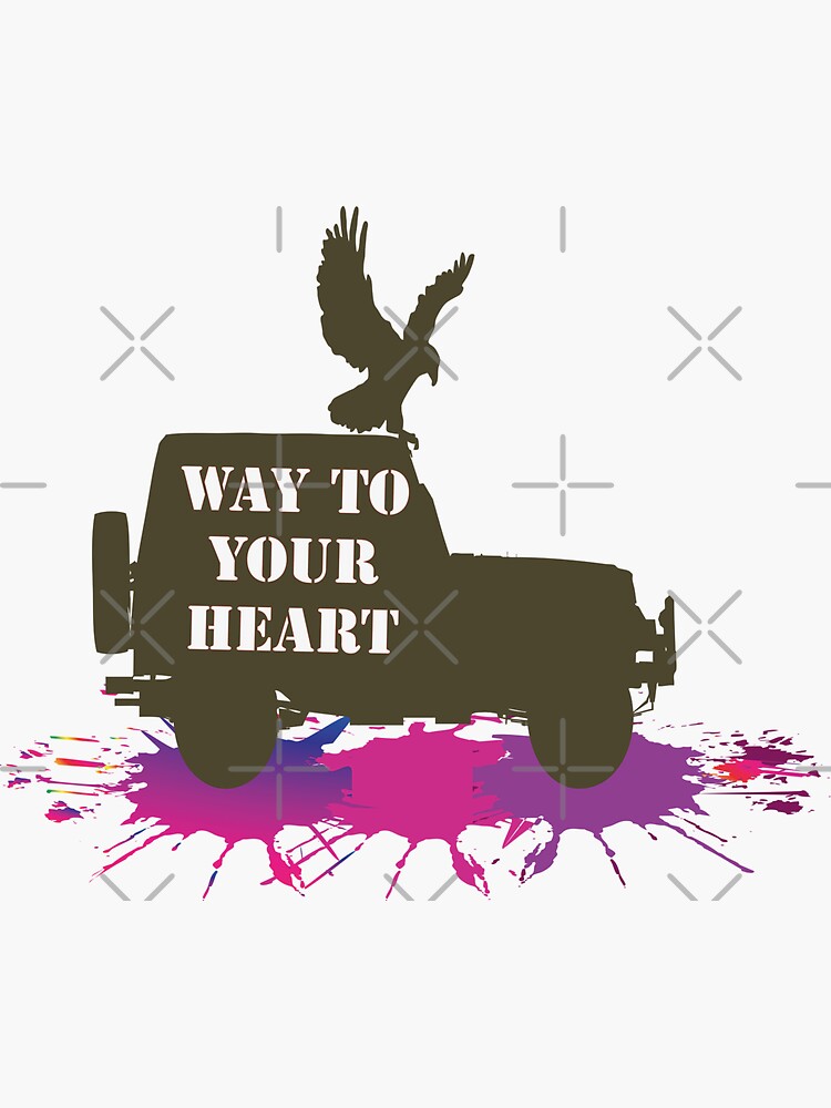 Thumbnail 3 of 3, Sticker, Jeep Stickers american designed and sold by pame360.