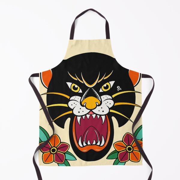 Item preview, Panther Traditional Tattoo Black Work designed and sold by Bugeman.