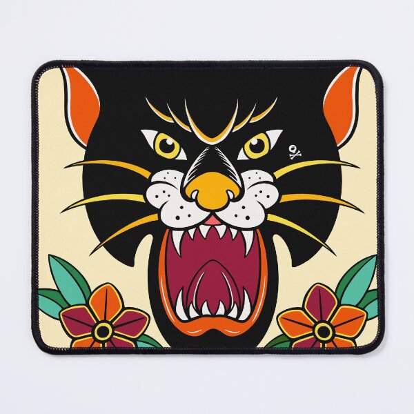 Item preview, Panther Traditional Tattoo Black Work designed and sold by Bugeman.